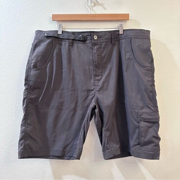 Prana Zion Short Mens Size 42 Gray Belted Outdoor Hiking inseam 10” - Picture 3 of 9